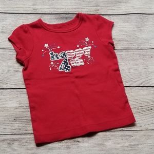 Carters 18 month short sleeve tee happy 4th